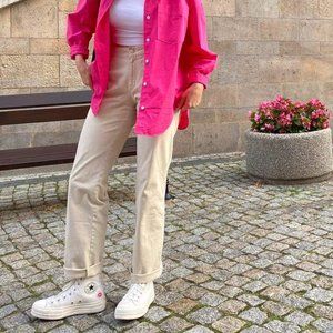 vintage beige pants long footloose